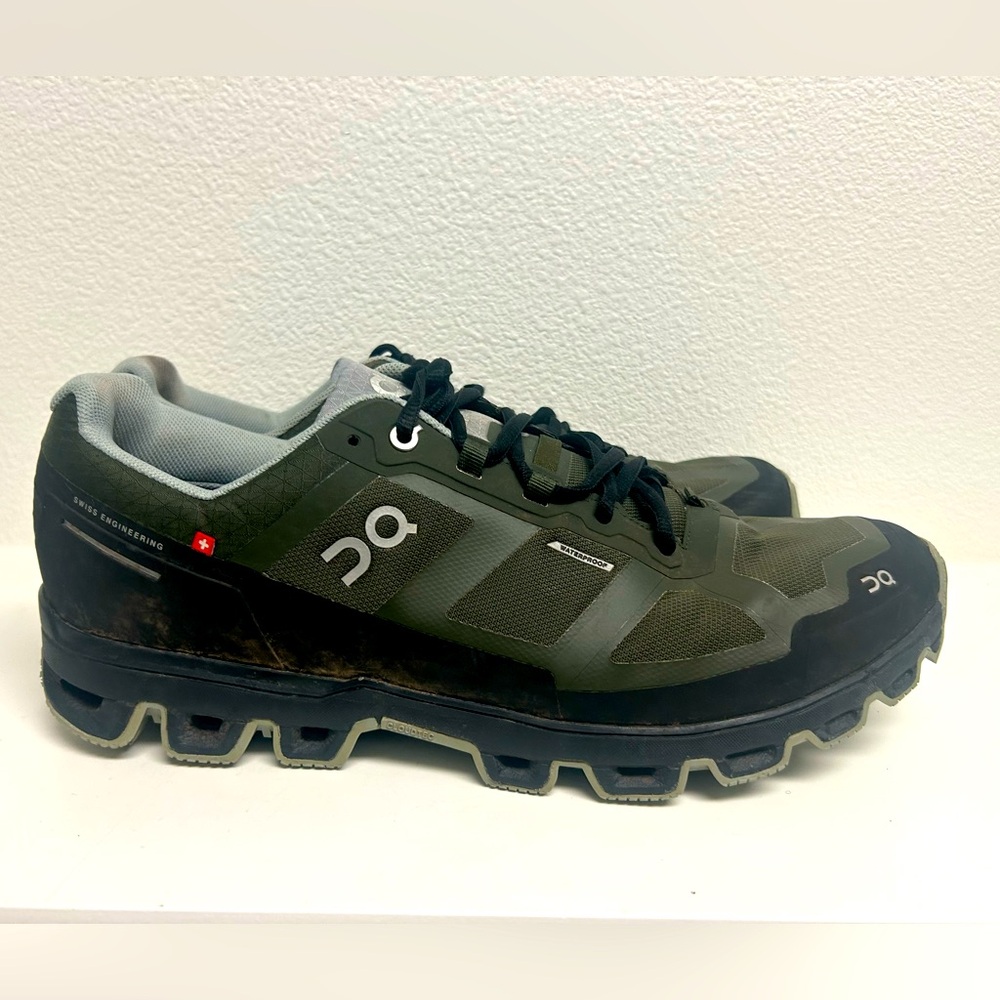 On Cloud Cloudventure Waterproof Trail Running Shoes Juniper Green Size 13